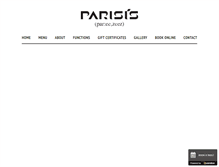 Tablet Screenshot of parisis.com.au